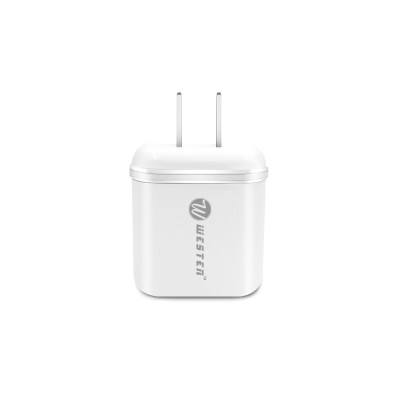 2020 New Arrival Universal US EU UK Adapter 5V 2.4A Lightning Micro Type C 2 USB Port  Wall Charger