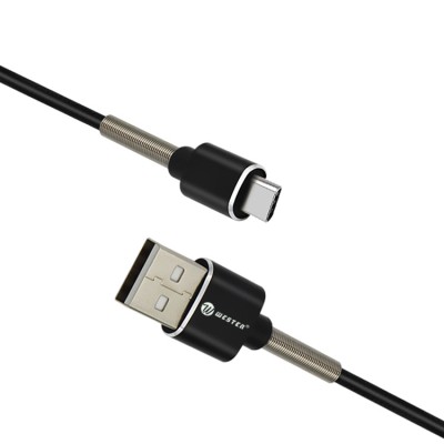 OEM/ODM for Samsung 3ft fast durable braided tangle-free with protector spring ends Type-C phone charger usb data cable